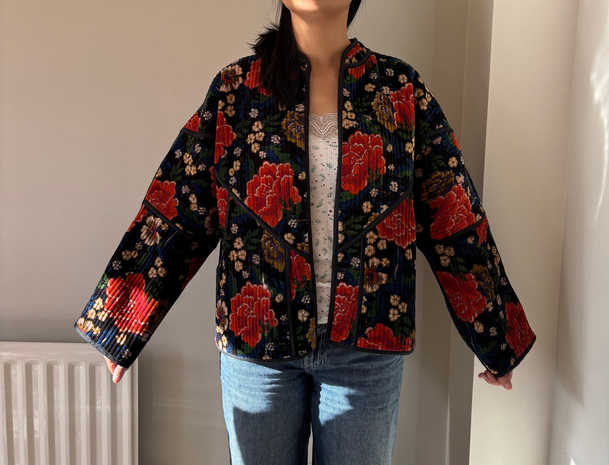 Midnight Garden Quilted Jacket