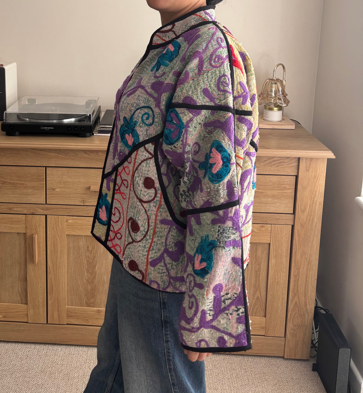 The Moonlit Kantha Jacket 2 One of a Kind
