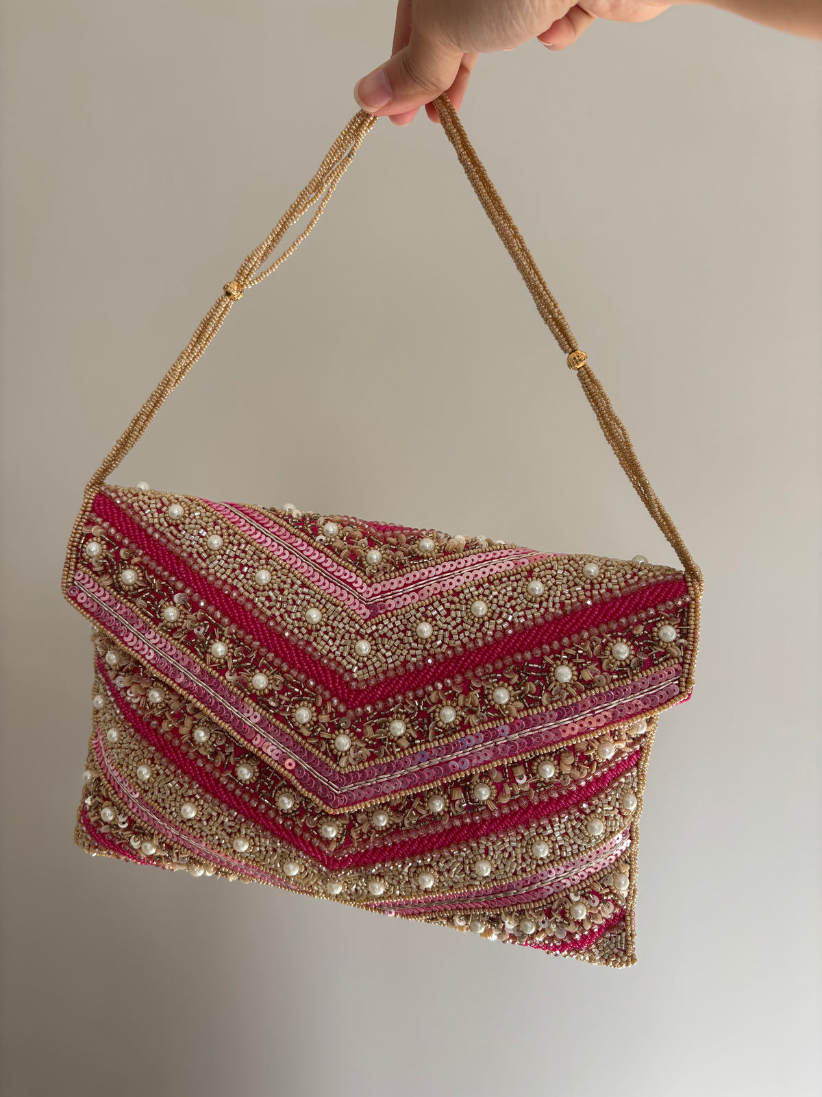 Handmade Sequin Flap Bag