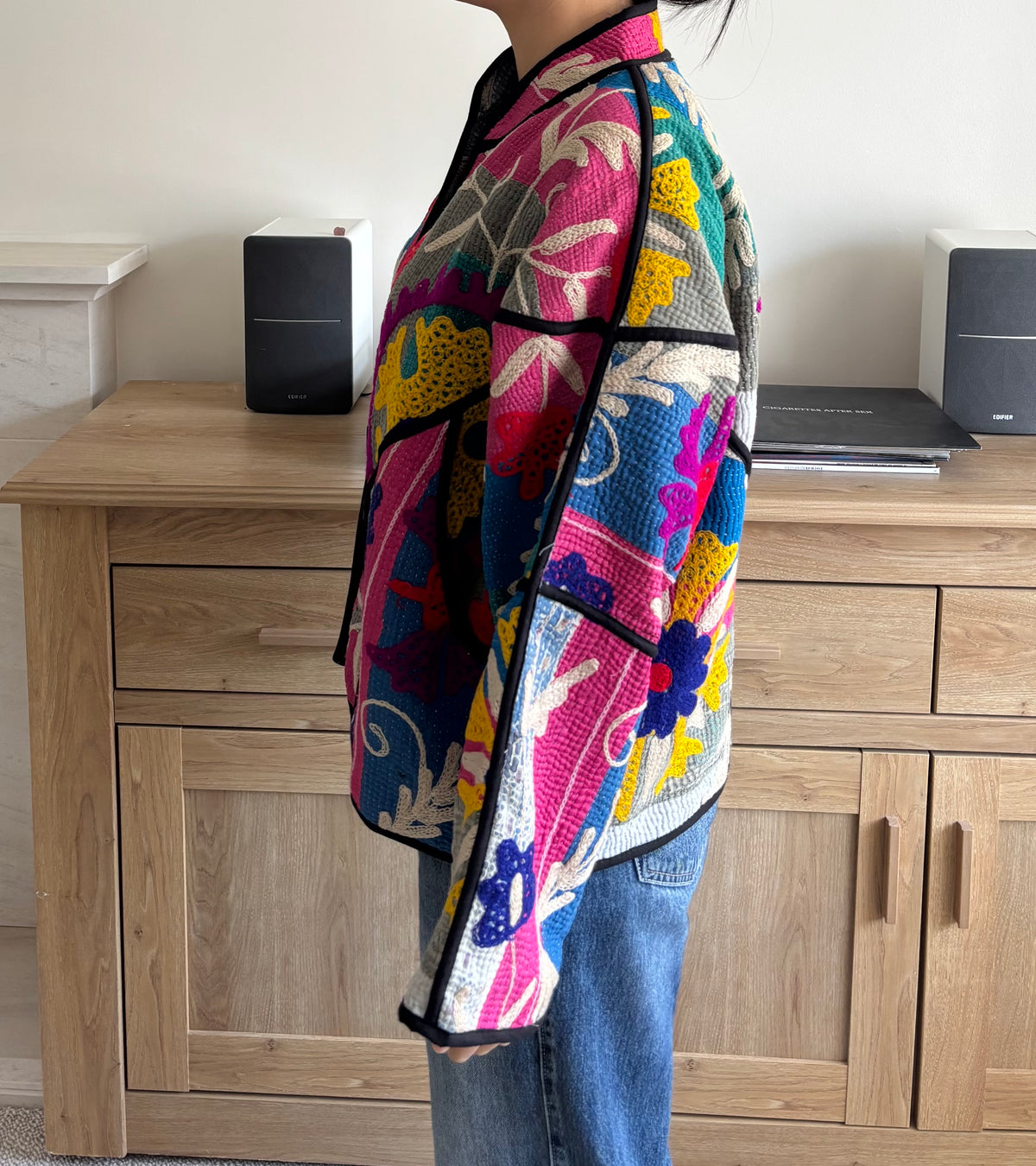 The Moonlit Kantha Jacket One of a Kind