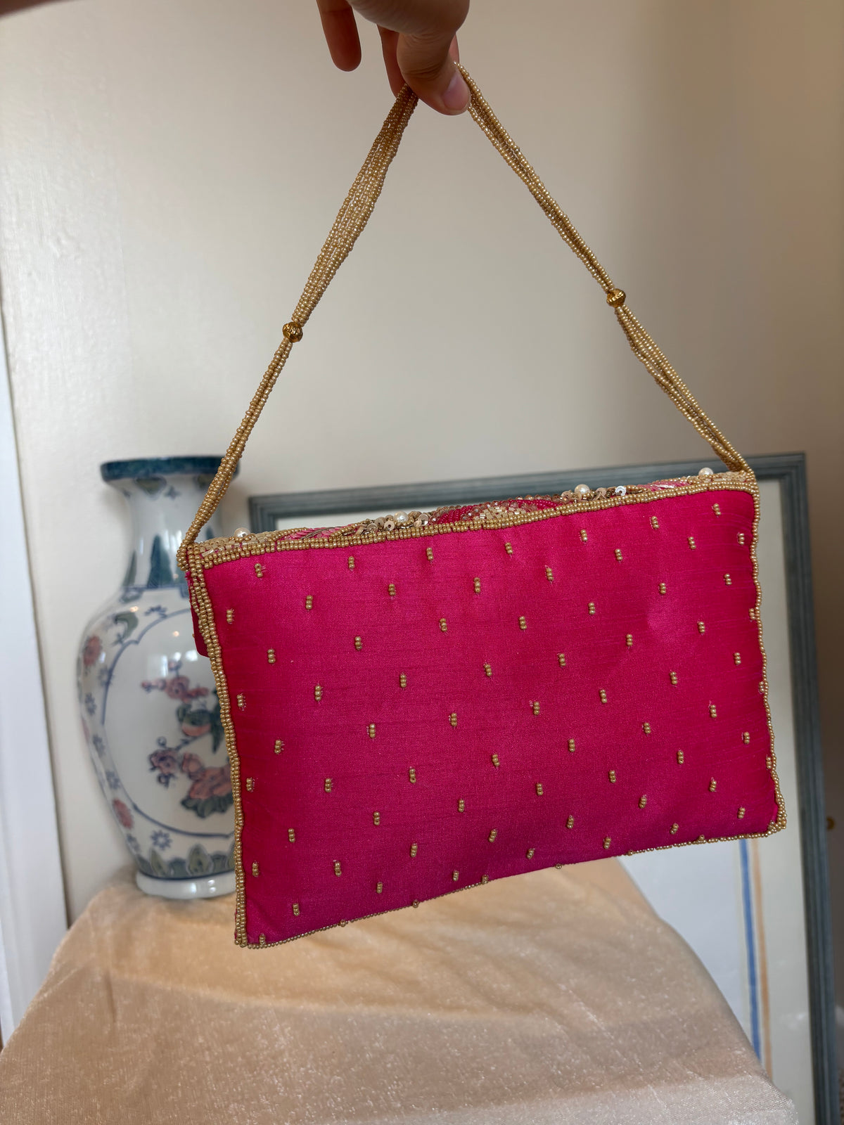 Handmade Sequin Flap Bag