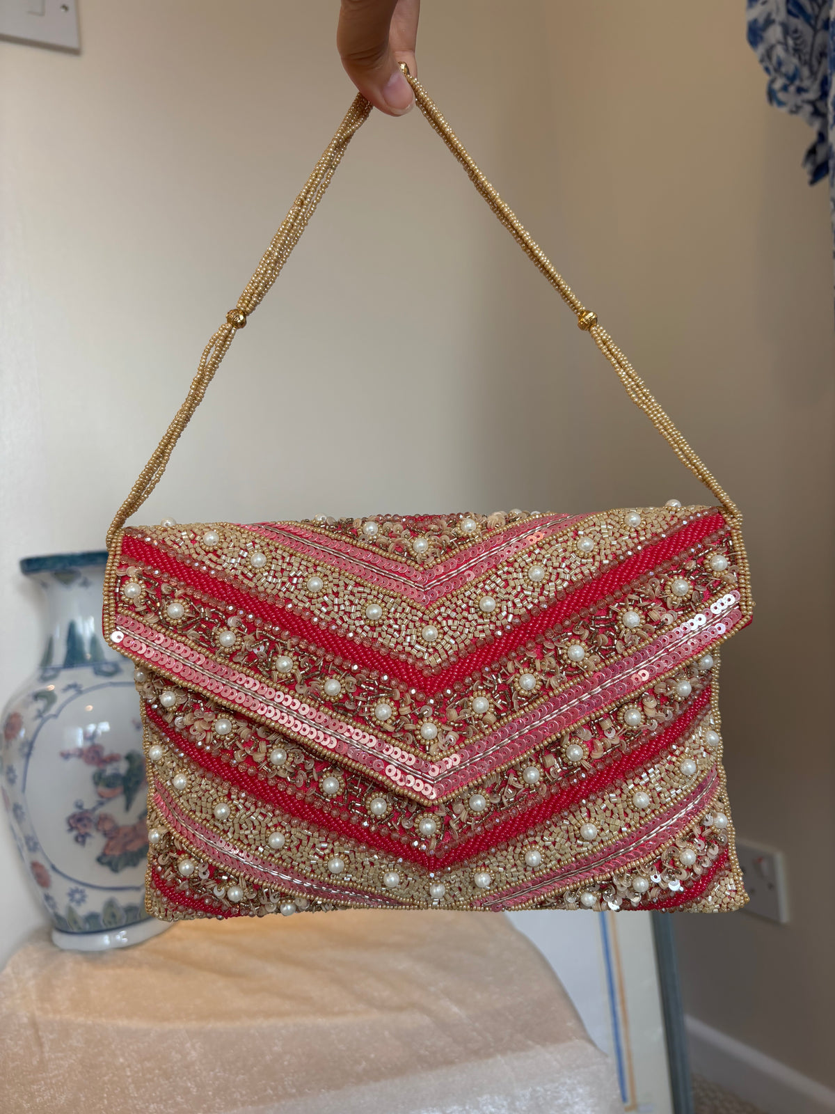 Handmade Sequin Flap Bag