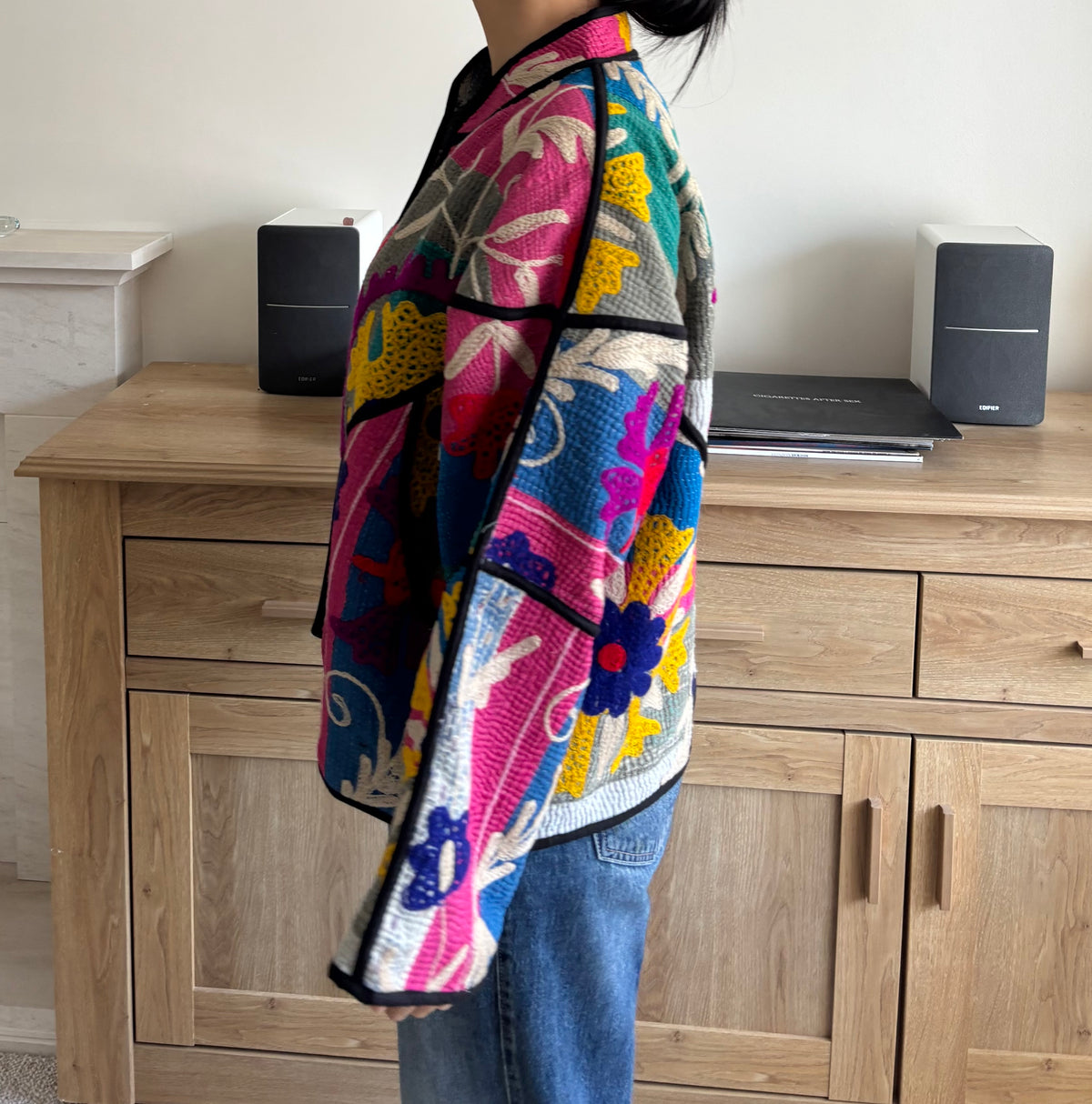 The Moonlit Kantha Jacket One of a Kind