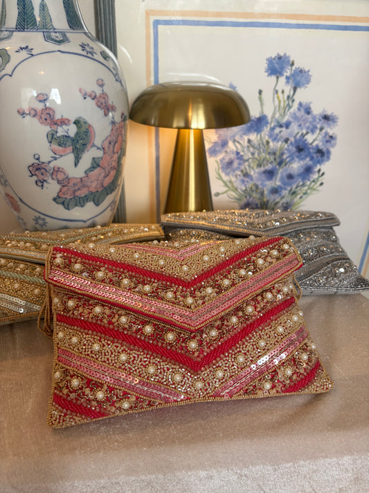 Handmade Sequin Flap Bag