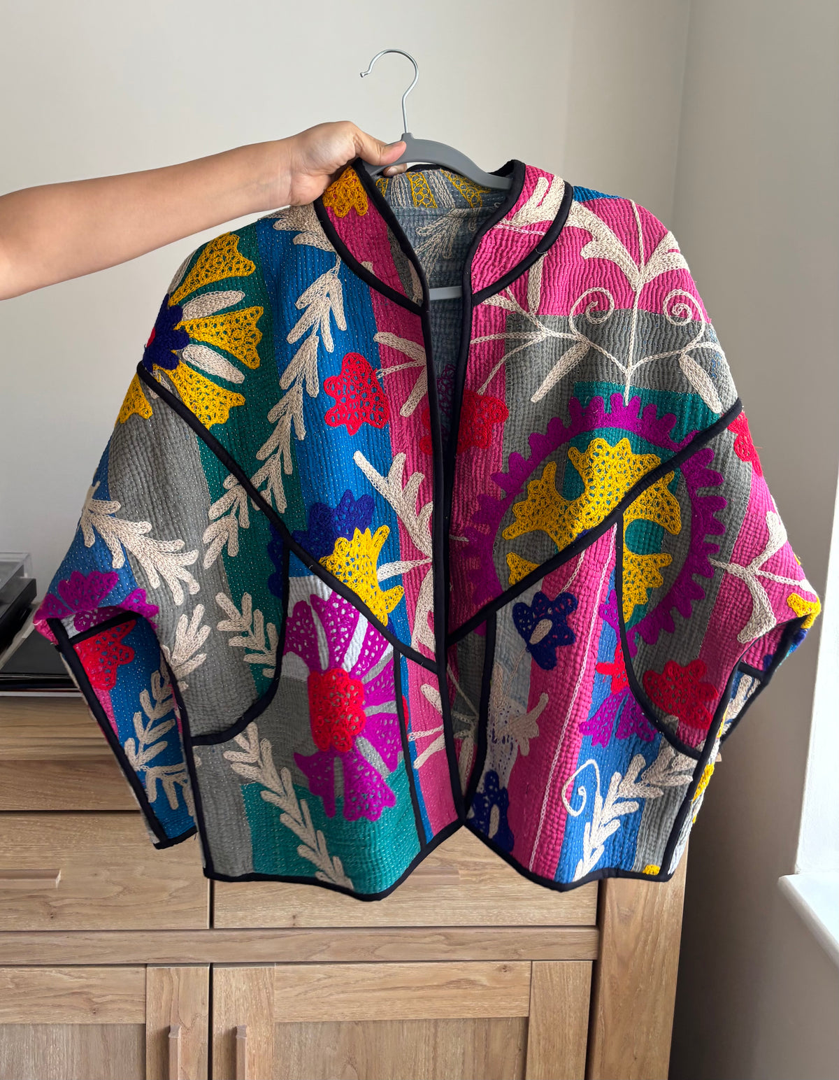 The Moonlit Kantha Jacket One of a Kind