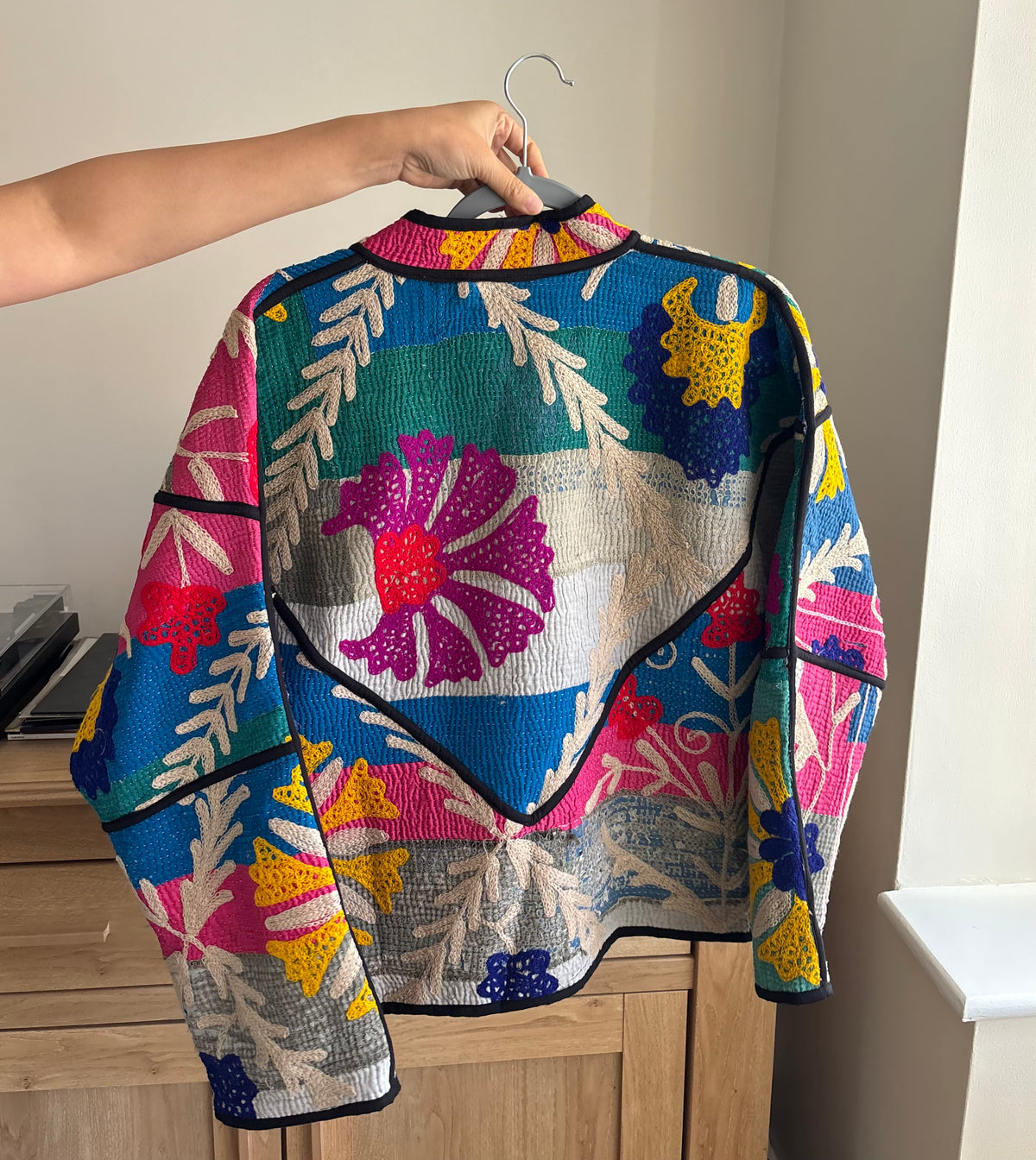 The Moonlit Kantha Jacket One of a Kind