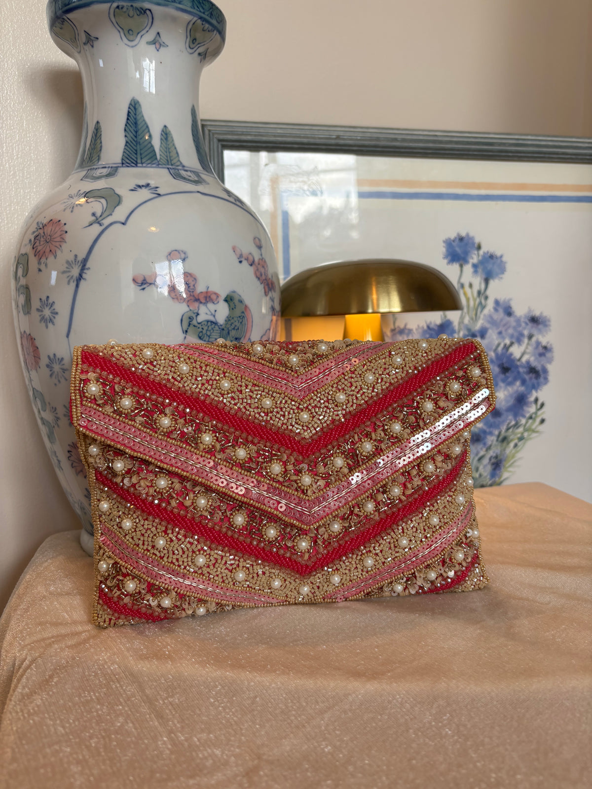 Handmade Sequin Flap Bag
