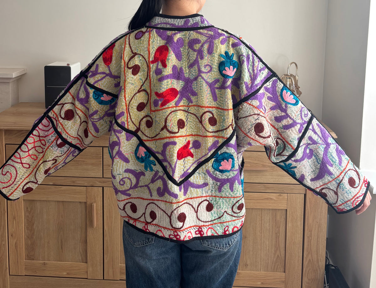 The Moonlit Kantha Jacket 2 One of a Kind