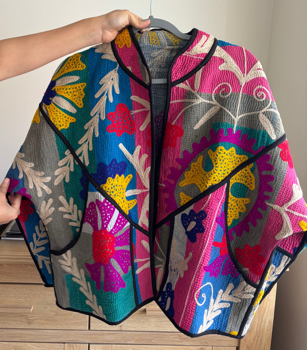 The Moonlit Kantha Jacket One of a Kind