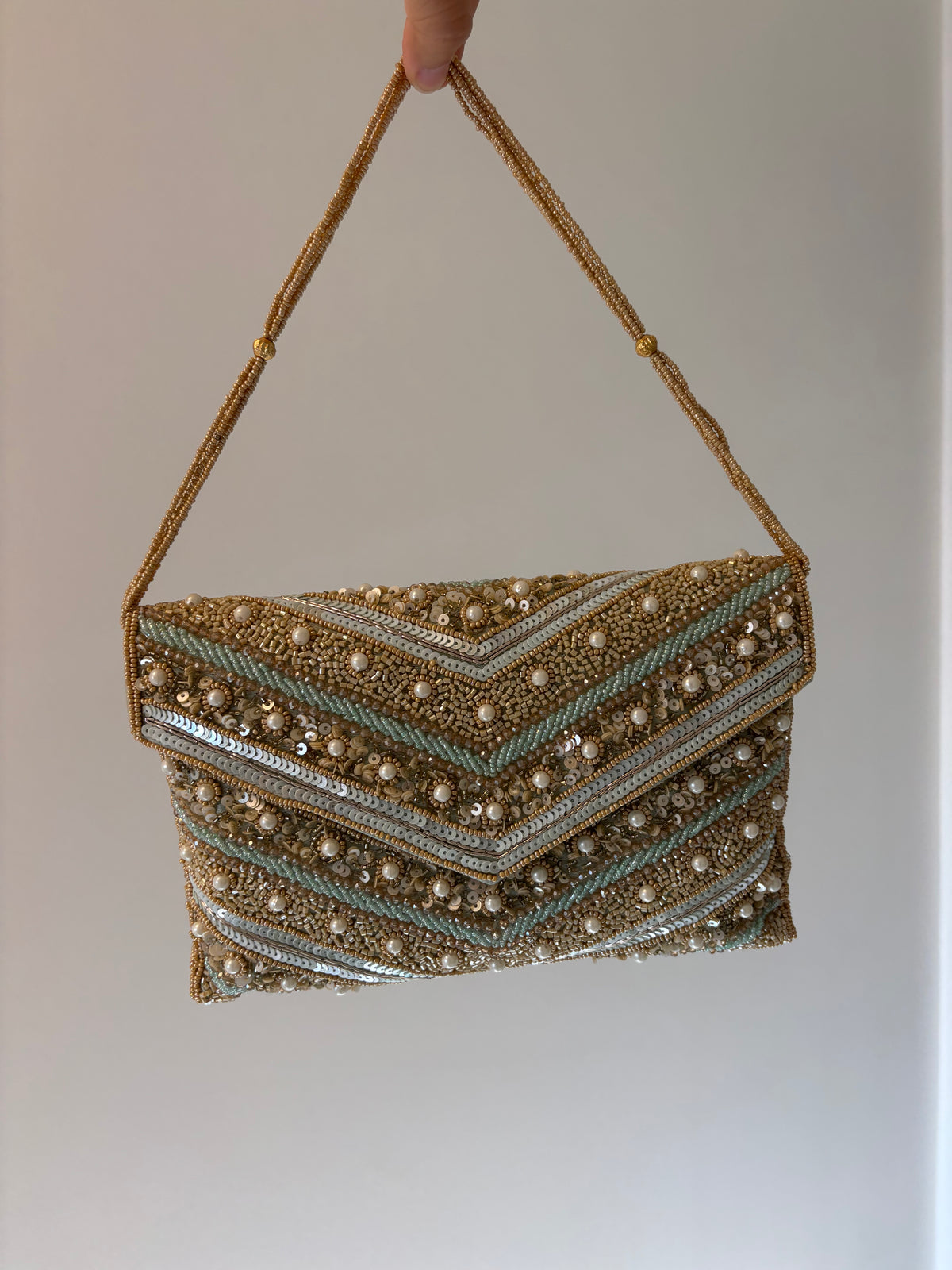 Handmade Sequin Flap Bag